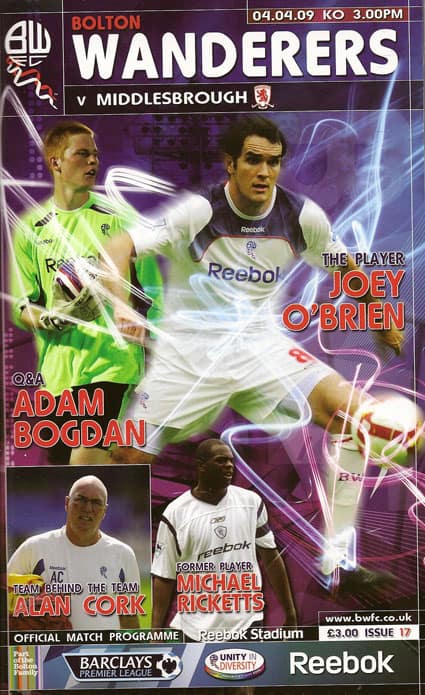 Bolton Wanderers FC v Middlesbrough FC